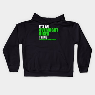 Overnight Hiker Thing Kids Hoodie